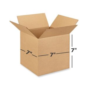 3 Ply Brown Corrugated Box Length 7 inches Width 7 inches Height 7 inches Pack of 500 Boxes Packaging Material E commerce best Courier Boxes
