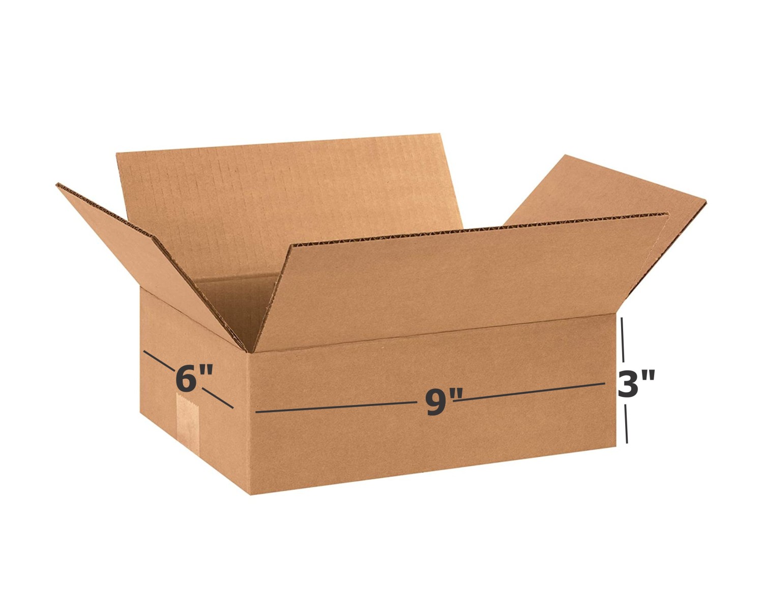 3 Ply Brown Box Corrugated Box Length 9 inches Width 6 inches Height 3 inches Pack of 1000 Packaging Material E commerce best Courier Boxes