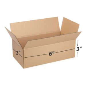 3 Ply Brown Corrugated Box Length 6 inches Width 3 inches Height 3 inches Pack of 1000 Packaging Material E commerce best Courier Packaging Material E commerce best Courier Boxes