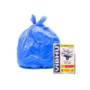 VIBHU Plastic Dustbin Bags | (Blue) | 30x40 inch | - Pack of 15 | (X-Large)