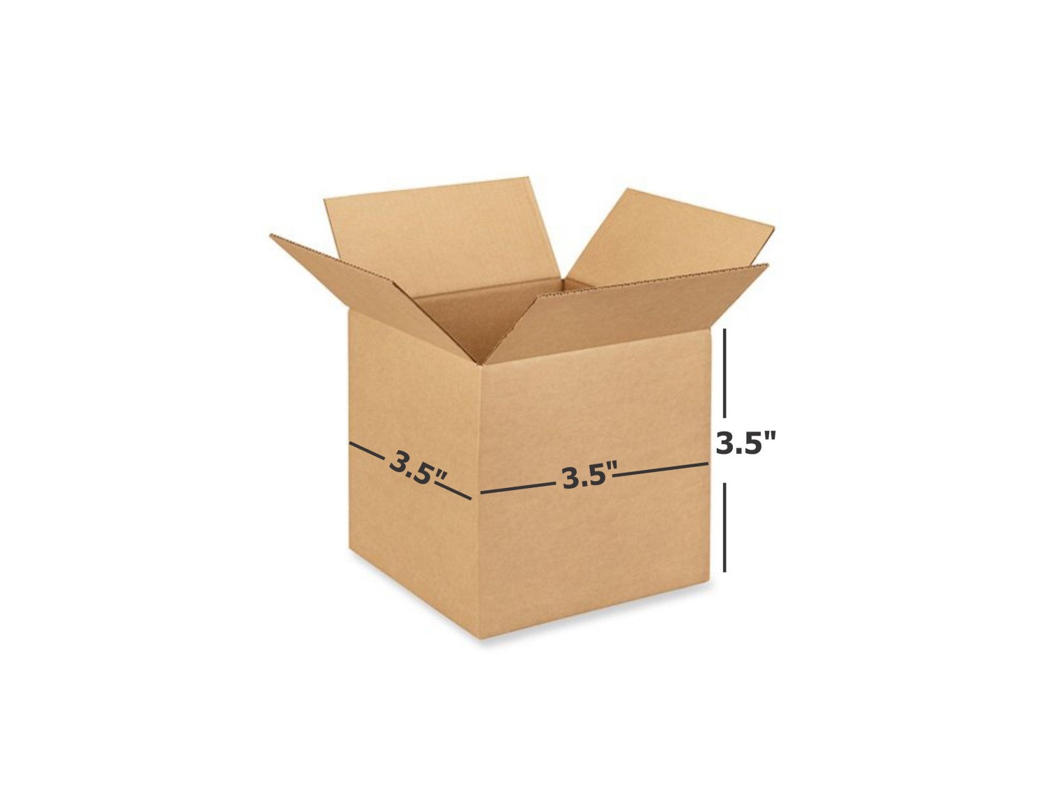 Shri Ram Packaging 3 Ply Brown Corrugated Box Length 3.5 inches Width 3.5 inches Height 3.5 inches Pack of 1000 Packaging Material E commerce best Courier Boxes
