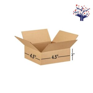 3 Ply Brown Corrugated Cardboard Box 4.5x4.5x2 Inch, Packaging Box, Cardboard Box
