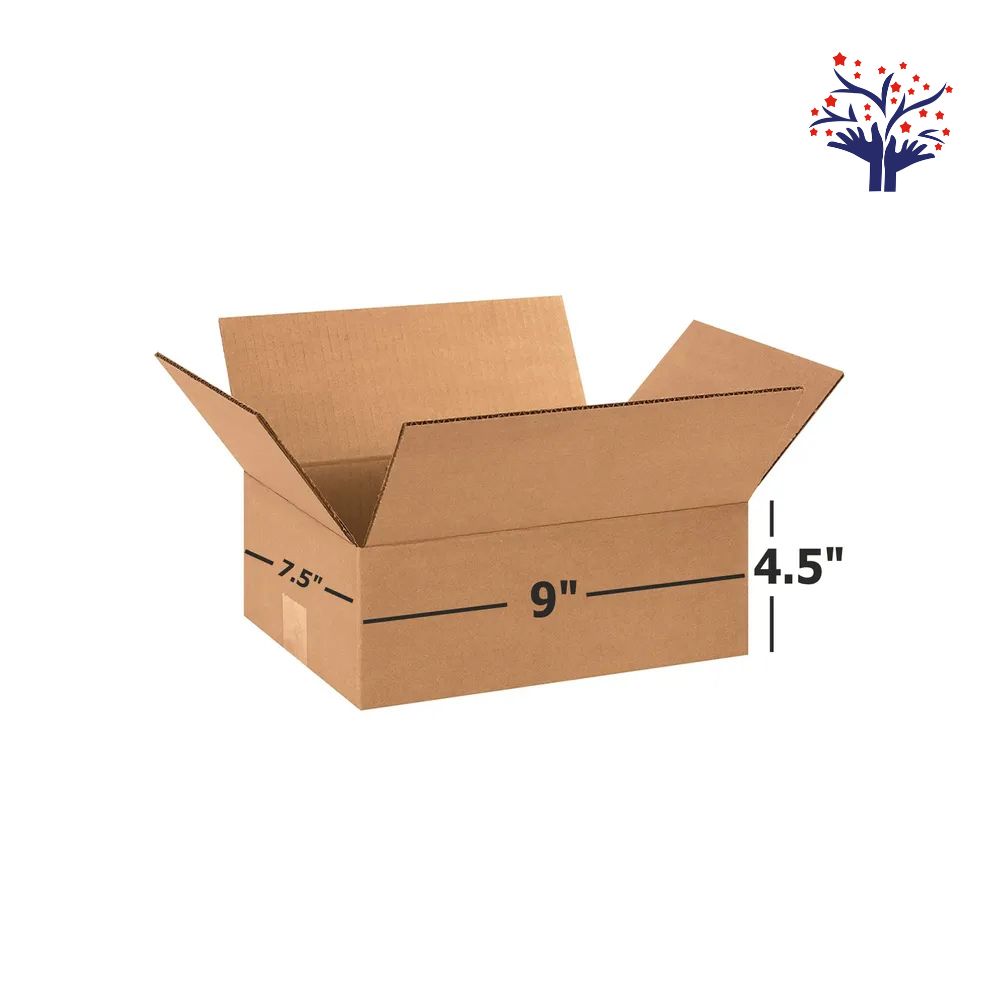 3 Ply Corrugated Cardboard Box Size: 9x7.5x4.5 Length 9 inch Width 7.5 inch Height 4.5 inch 3Ply Corrugated packing box