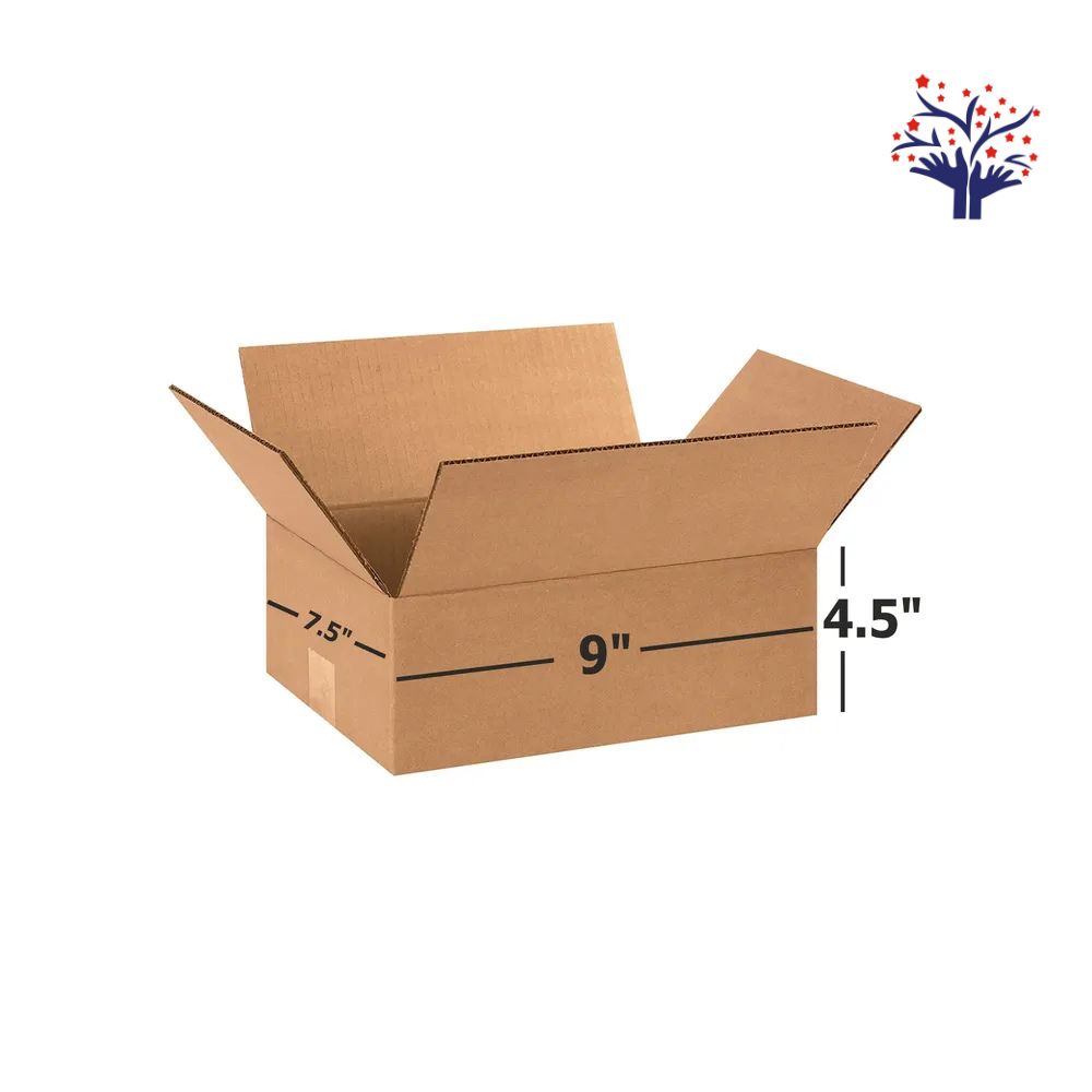 3 Ply Brown Corrugated Box Size 9x3x3 Inch | Compact & Durable Packaging for Courier & Ecommerce