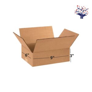 3 Ply Brown Corrugated Box Size 9x6x3 Inch | Heavy-Duty Packaging Box for Shipping & Ecommerce