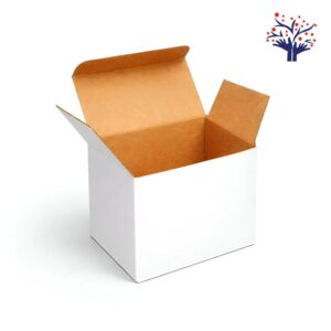 White Mug Packaging Box 5×3.5×4 Inch | 3 Ply Corrugated Cardboard Flap Box for Safe Mug Shipping