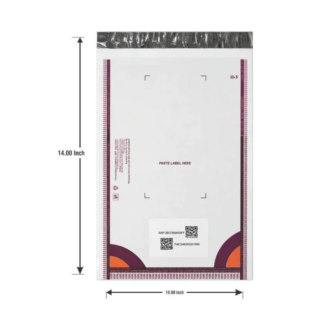 10x14 Inch Meesho Polybags for Secure Ecommerce Packaging & Shipping