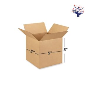 3 Ply Brown Corrugated Square Box Size: 5x5x5 Inch | Small Carton Box | Courier Box | Ecommerce Packaging | Easy To Buy