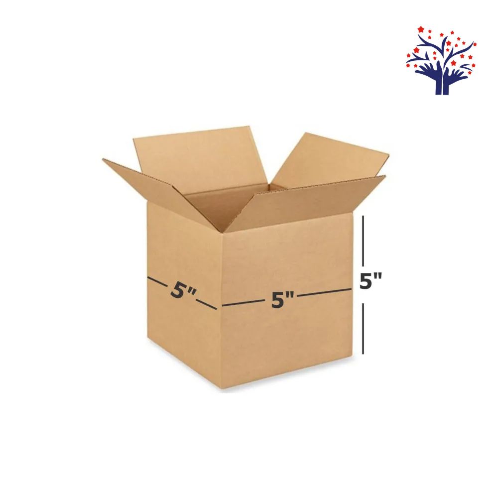 3 Ply Brown Corrugated Square Box Size: 5x5x5 Inch | Small Carton Box | Courier Box | Ecommerce Packaging | Easy To Buy