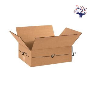 3 Ply Brown Corrugated Carton Box Size: 6x5x2 Inch (15.24 x 12.7 x 5.08 cm) | Small Packing Box | Courier Box | Ecommerce Shipping Box