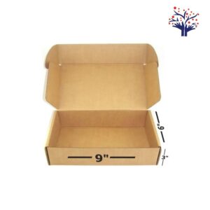 3 Ply Brown Flap Corrugated Box – Size 9x6x3 Inch I Premium Corrugated Packaging for Gifts, Soaps, Ecommerce & Bulk Orders