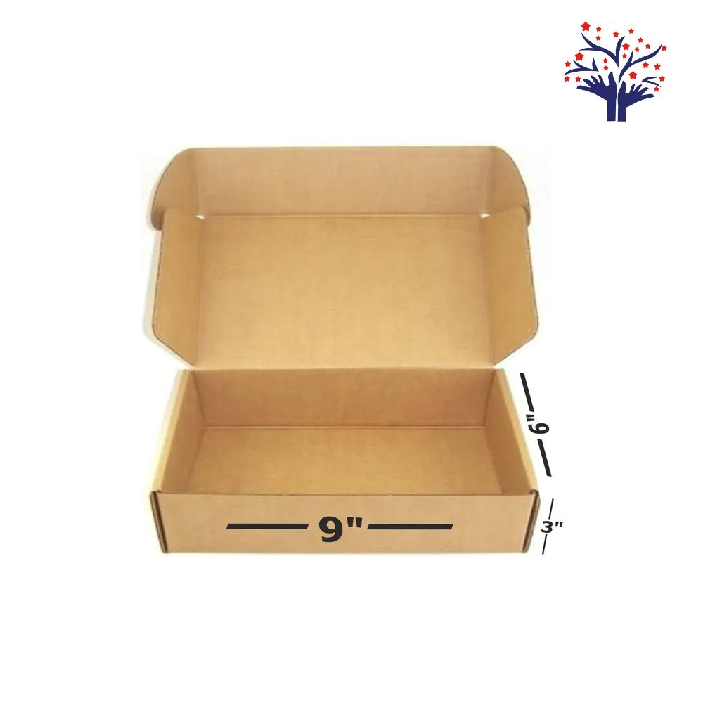 3 Ply Brown Flap Corrugated Box – Size 9x6x3 Inch I Premium Corrugated Packaging for Gifts, Soaps, Ecommerce & Bulk Orders