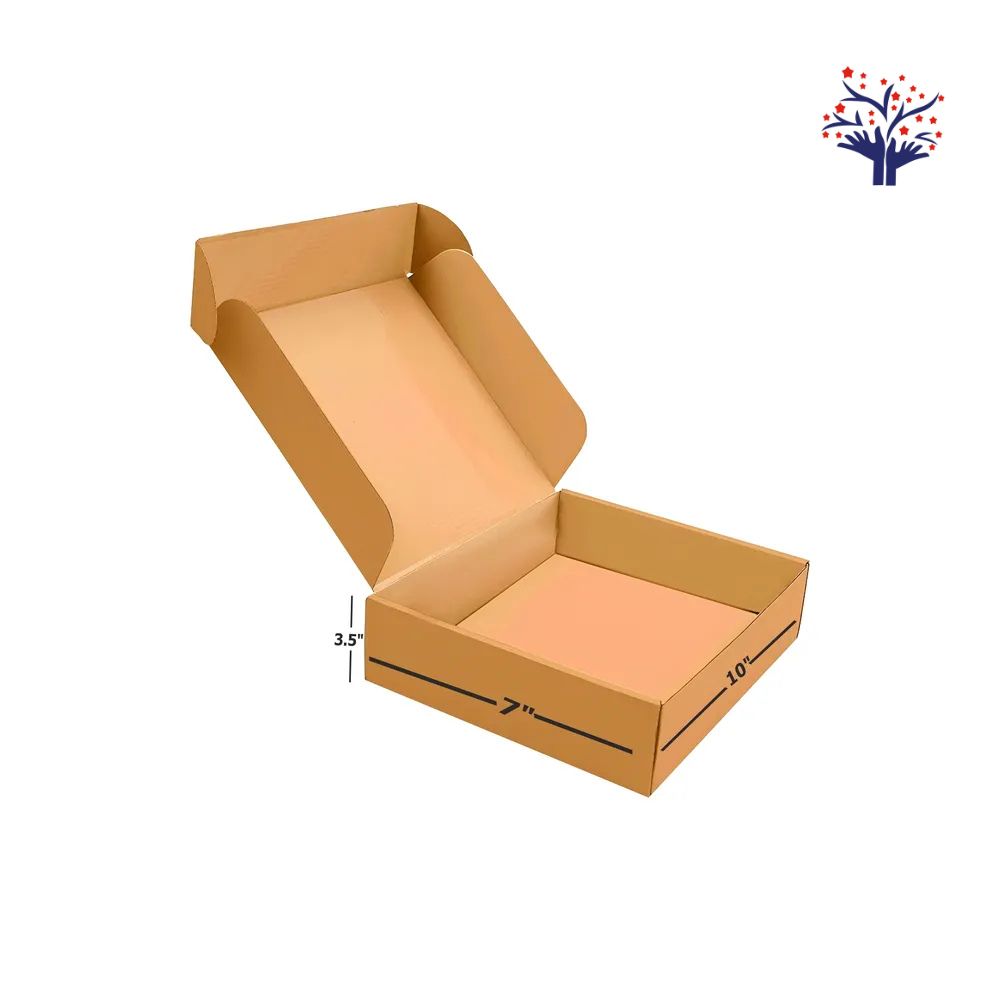 3 Ply Brown Corrugated Packing Box Flap Type Size: 10X7X3.5 Length 10 inch Width 7 inch Height 3.5 inch Shipping box Courier Box