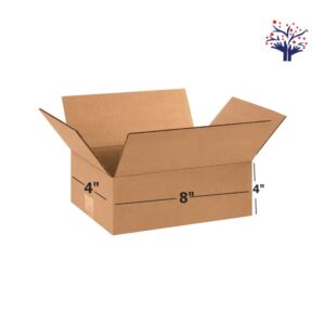 3 Ply Brown Corrugated Carton Box Size 8x4x4 Inch | Strong Packing Box for Shipping, Courier & Ecommerce