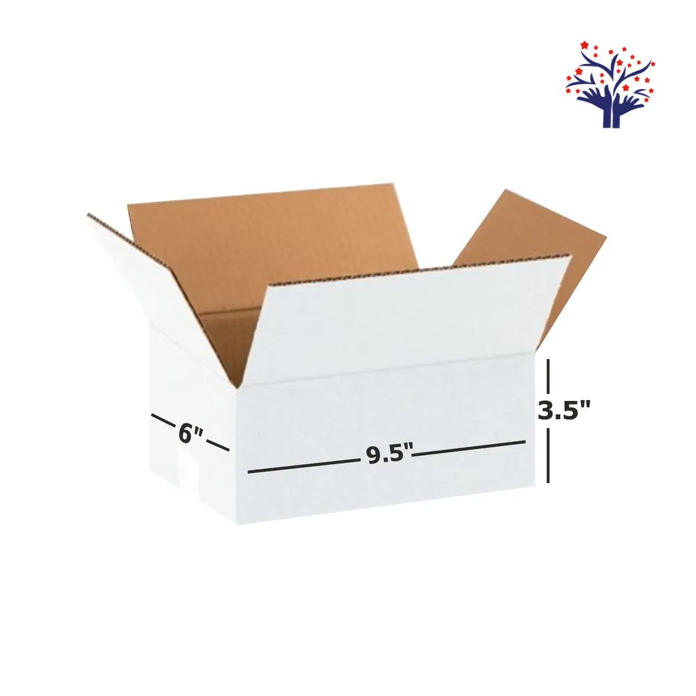 3 Ply White Cardboard Box Size: 9.5x6x3.5 Length 9.5 inch Width 6 inch Height 3.5 inch 3Ply custom cardboard packing boxes