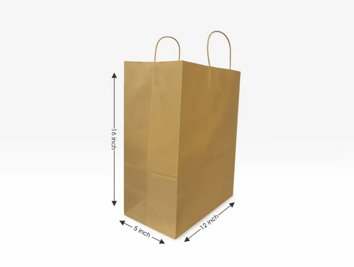 Kraft Paper Bag 12 x 5 x 16 Inch – Durable & Eco-Friendly Packaging Solution