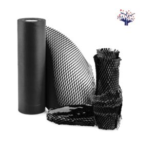 Vibhu  Eco-Friendly Black Paper Bubble Wrap | 15-Inch Width | 20m & 100m Rolls | Sustainable Packing Solution